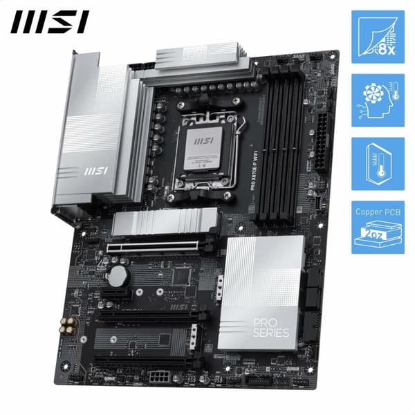 Moderkort MSI PRO X870E-P WIFI AMD AM5 AMD AMD X870E