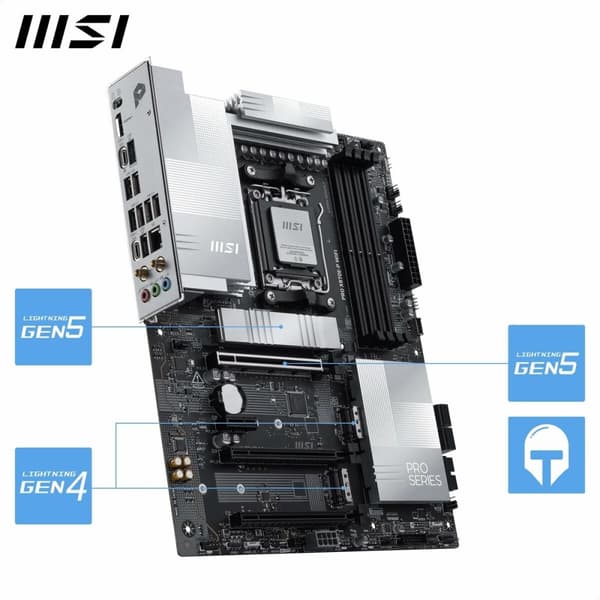 Moderkort MSI PRO X870E-P WIFI AMD AM5 AMD AMD X870E