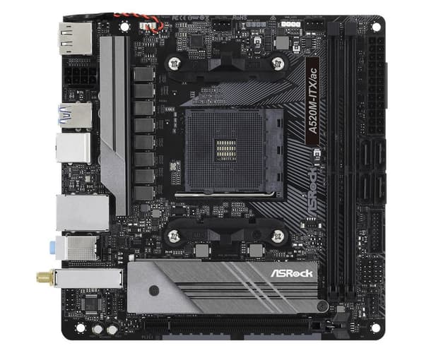 Asrock A520M-ITX/ac Sokkel AM4 micro ATC