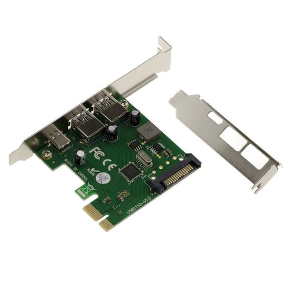 KALEA-INFORMATIQUE Carte Contrôleur PCI Express PCIe Série RS232 2 Ports Avec Chipset Asix Avec Equerres Low Et High Profile