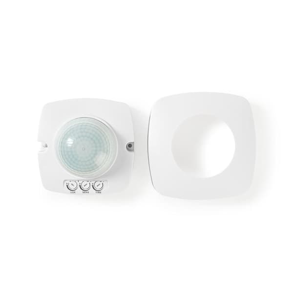Nedis Bevegelsessensor | Innendørs og Utendørs | 3-Wire | Type F (CEE 7/7) | 360 ° | 5 - 300 W | 300 W | 1200 W | 3 - 2000 Lux | Sensorteknologi: PIR
