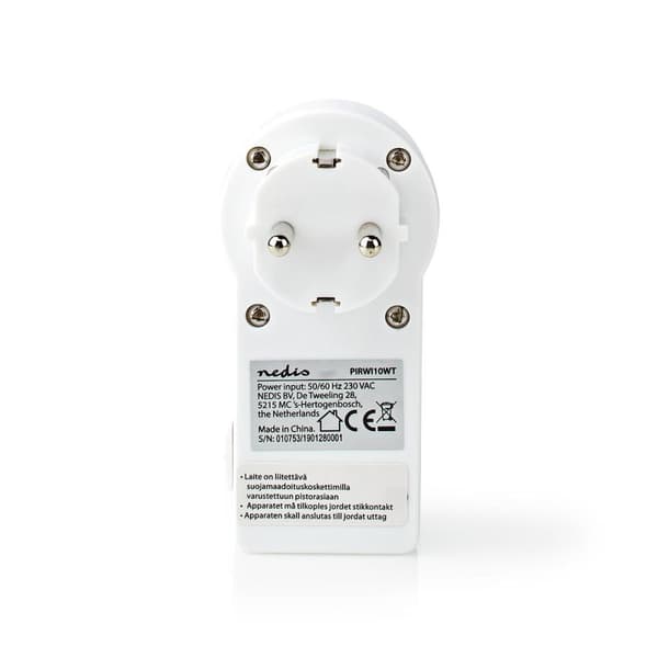 Nedis Liiketunnistin | Sisäkäyttöinen | Type F (CEE 7/7) | Tyyppi F (CEE 7/7) | 120 ° | 5 - 300 W | 300 W | 1200 W | 3 - 2000 Lux | Anturitekniikka: P