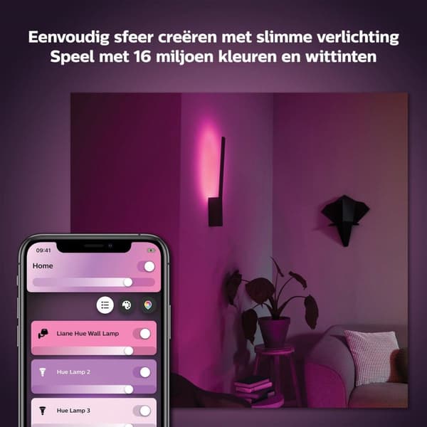 Philips Hue White & Color Ambiance Liane vägglampa vit 900lm (34344300)