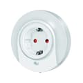 Miniatyrbild 1 av 6: LogiLink ZUB LED nattljussockel med 1x CEE7/3 (LED012)