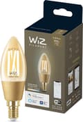 Miniatyrbild 1 av 11: WiZ LED-glödlampa ljus Amber C35 E14 - Smart glödlampa - Guld - Wi-Fi - E14 - Multi - 2000 K [Energiklass G] (929002419001)
