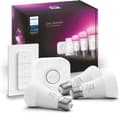 Miniatyrbild 1 av 11: Philips Hue White & Color Ambiance E27 3er Starter Set inkl. DimmerSwitch 3x800lm 75W [Energiklass F] (8719514291362)