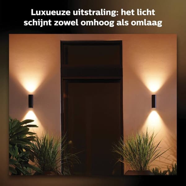 Philips Hue White & Col. Amb. Appear væglampe rund sort 1200lm (915005842801)
