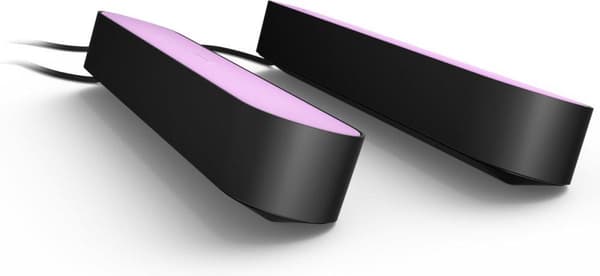 Philips Hue White and Colour Ambiance Play Lightbar Twin Pack Dimbar upp till 16 miljoner färger Styrbar via app Kompatibel med Amazon Alexa Black (87