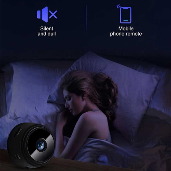 Spy Cam: Mini Overvågningskamera med WIFI og Bevægelsesdetektor (A9)