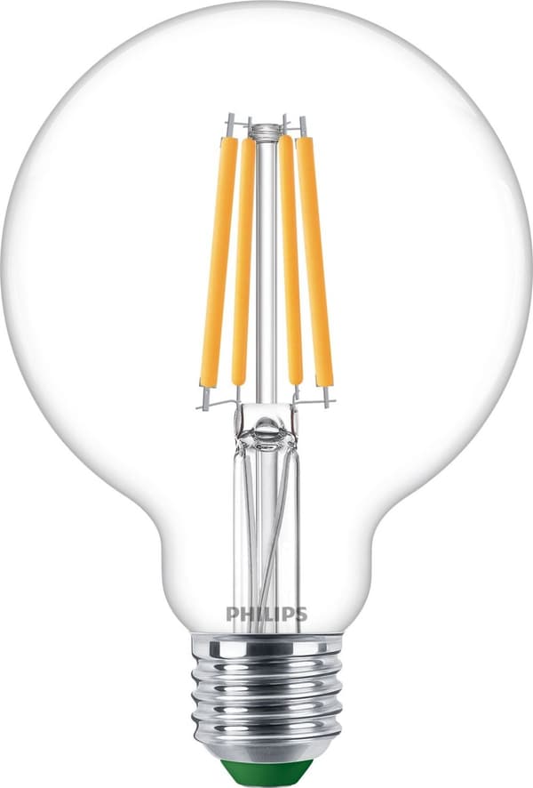 Signify Philips Classic LED A-mærkelampe 60W E27 Klar varm hvid globe [Energiklasse A] (929003642501)