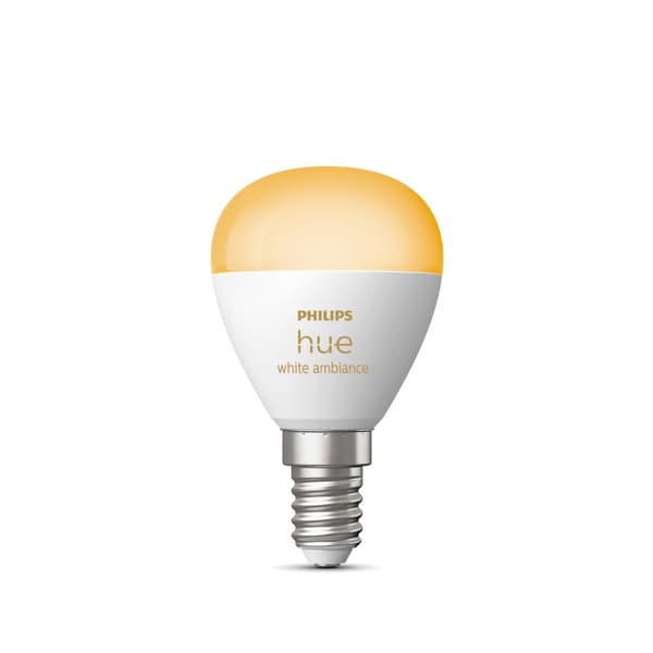 Signify Philips Hue White Ambiance E14 Luster Drops, enkelt pakke 470lm [Energiklasse F] (929003573701)