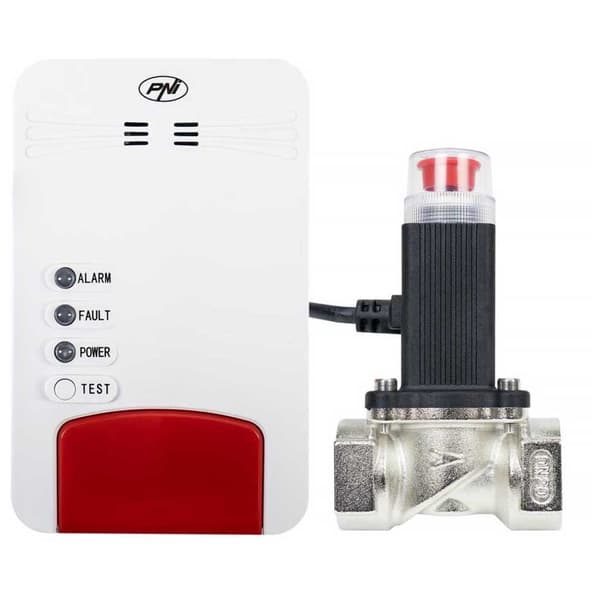 Pni Safe House 250 Gas Detektor Kit+3/4´´ Solenoid Svart