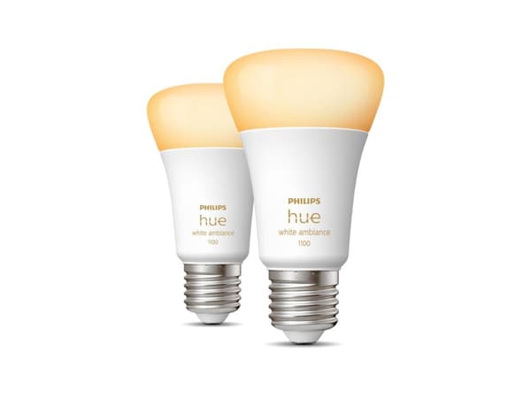 Philips Hue | WA 11W A60 E27 2pcs pack | E27 | 11 W | Warm to cool white 2200K-6500K | Bluetooth and Zigbee