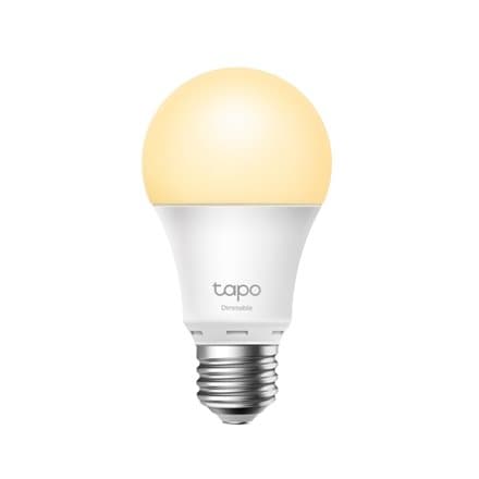 TP-Link Tapo L520E Smart Wi-Fi bulb (806 lm, 4000K color, dimmable light).