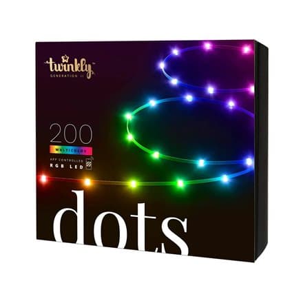 Twinkly Dots Smart LED Lights 60 RGB (Multicolor), USB Powered, 3m, Black | Twinkly | Dots Smart LED Lights 60 RGB (Multicolor), USB Powered, 3m, Blac