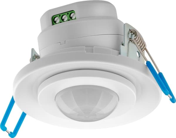Goobay Infrarød bevegelsesdetektor for innfelt takmontering, 360° deteksjon, 8 m rekkevidde, for innendørs bruk (IP20), LED-tilpasset