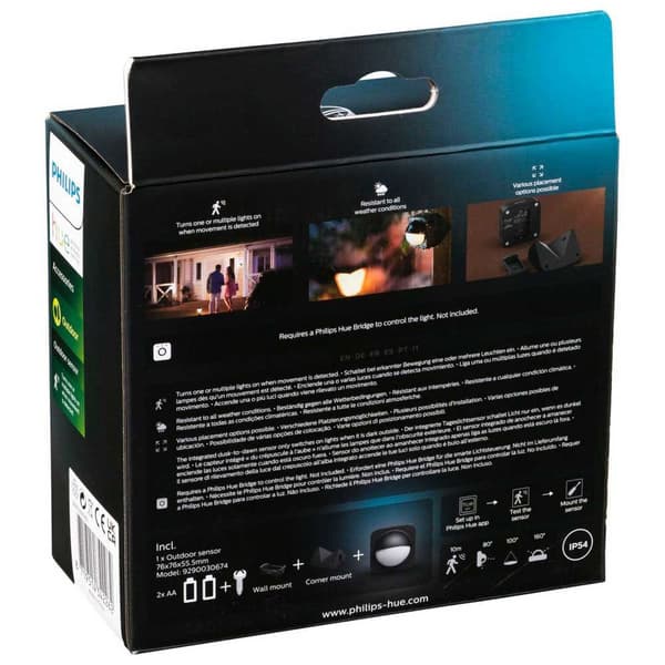 Philips Bevægelsessensor Hue Motion Outdoor Sort