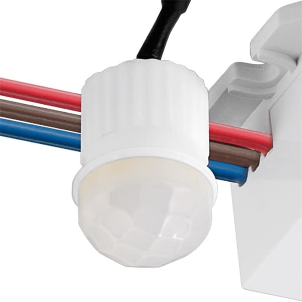 Goobay Infrarød bevegelsesdetektor for innfelt takmontering, 360° deteksjon, 6 m rekkevidde, for innendørs bruk (IP20), LED-tilpasset