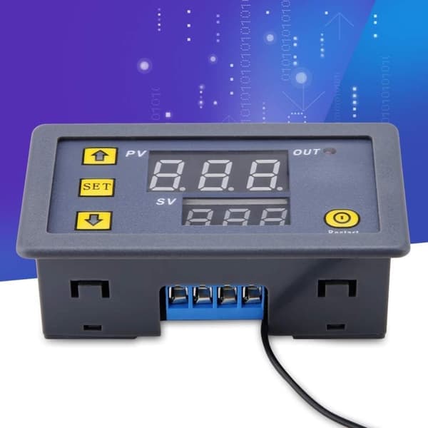 W3230 DC 12V digital temperaturregulator, termostat med 20A LED-skærm, inklusive NTC 10K sensorsonde