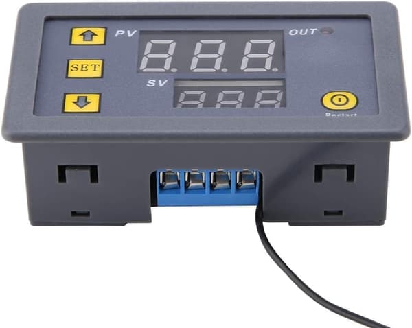 W3230 DC 12V digital temperaturregulator, termostat med 20A LED-skærm, inklusive NTC 10K sensorsonde