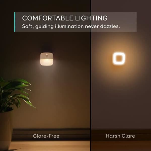 eufy by Anker [3-pack] Lumi Night Light - Självhäftande vägglampa med varma färger, rörelsesensor, L31-sensor