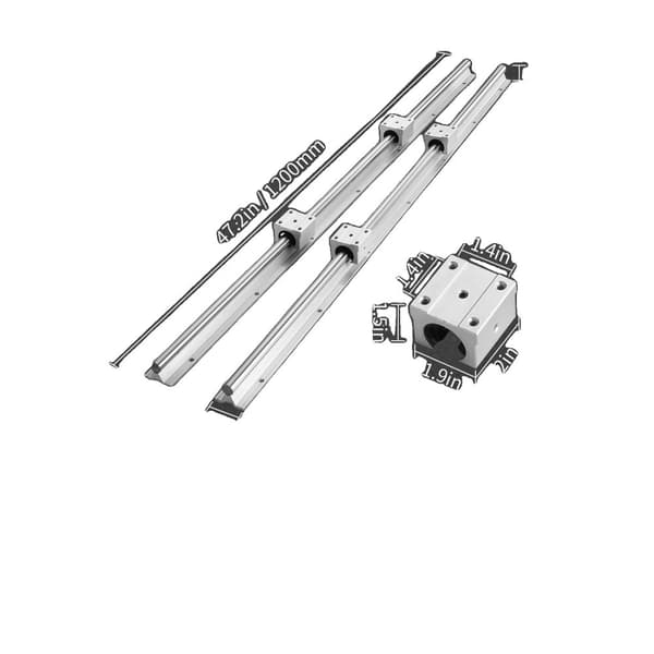 Lineær Førerskinnesæt, Høj Præcision, Kompatibilitet med CNC Router, 20mm-1200mm