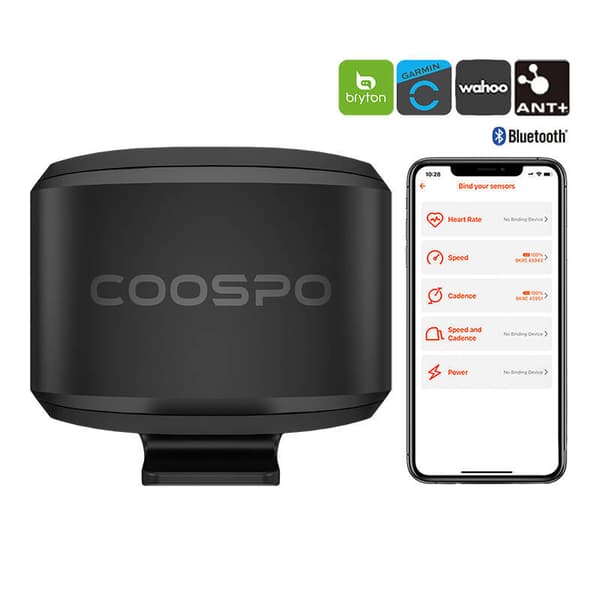 Hastighetssensor Coospo BK9S kompatibel med Wahooo, Garmin, Bryton etc.