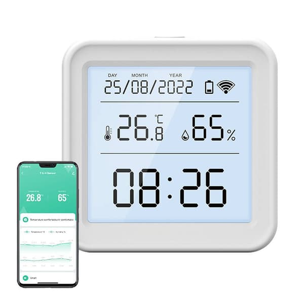 Smart temperatur- och luftfuktighetssensor WiFi Gosund S6 LCD Tuya