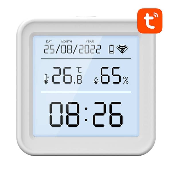 Smart temperatur- och luftfuktighetssensor WiFi Gosund S6 LCD Tuya