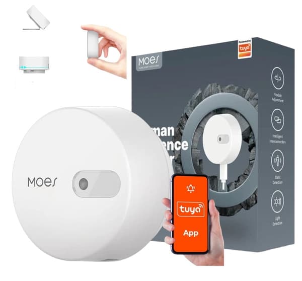 Mikrobølgebevægelsessensor Zigbee 3.0 Tuya Moes ZSS-LP-HP02-MS ES1ZZ(TY)