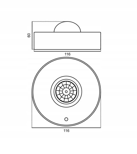 Bevægelsessensor 1200W 360° ES40Z* hvid