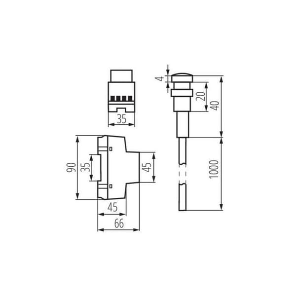 Skymningssensor - Kanlux - AZ 10A TH 35 - Vit - IP65 - 10A