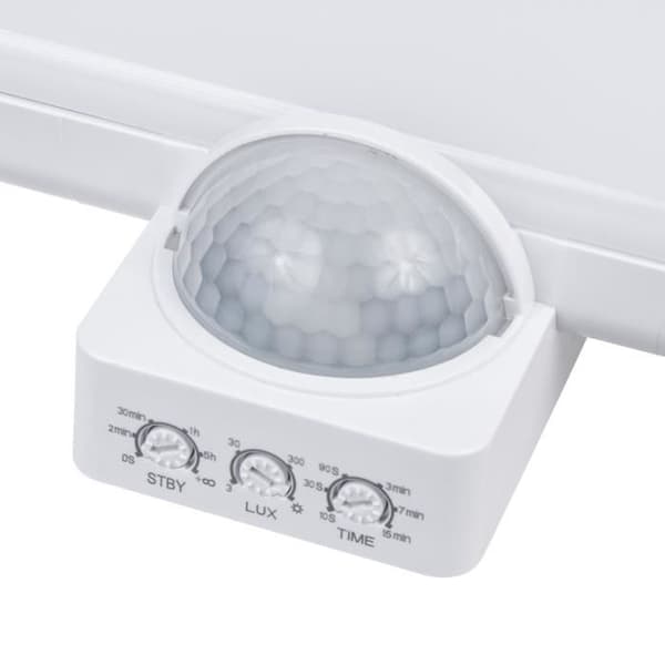 Maclean MCE466 W LED-lampa, husnummer, skymnings- och rörelsedetektor, dimbar, 20W, IP65 (4000K), 1600lm