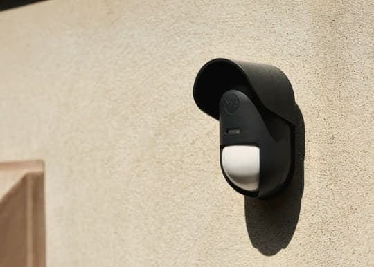 Yale udendørs bevægelsessensor infrarød sensor trådløs væg sort