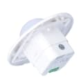 Miniatyrbillede 2 af 4: PIR-bevægelsessensor DR-08 - 360°, Un=230V AC, P=1000W, loft- og planforsænket FI60, hvid