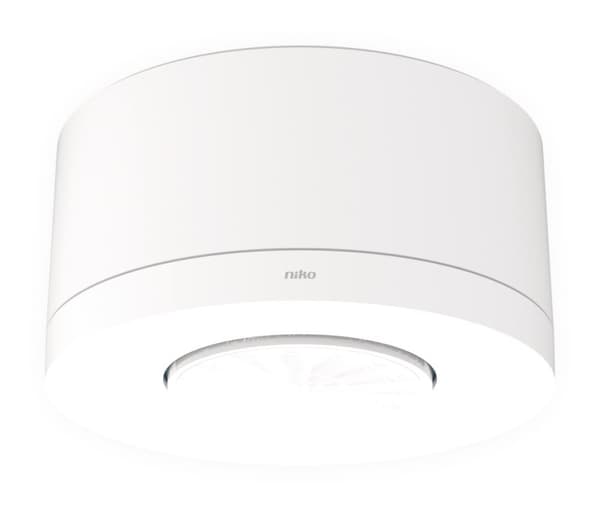 Bevægelsessensor M42MR, 230 V, 1 kanal, 12 - 13 m, 360°, overflademonteret, hvid