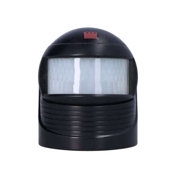 Liiketunnistin LC-CLICK-200, musta, pinta-asennettava, kantama 12 m, kantama 200°, IP44