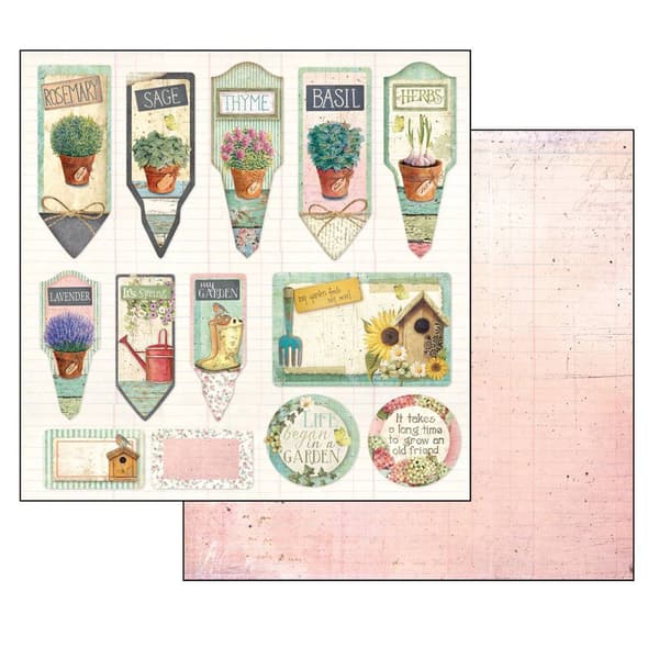 Paper Pad Stamperia - Garden - 12x12 Tum