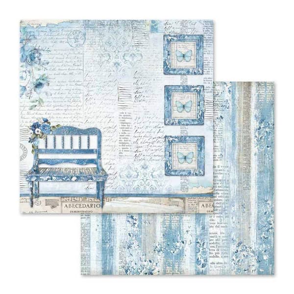 Paper Pad Stamperia - Blue Land - 12x12 Tum