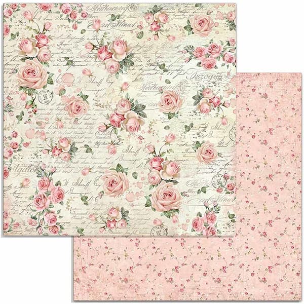 Paper Pack Stamperia 8x8 - Pink Christmas