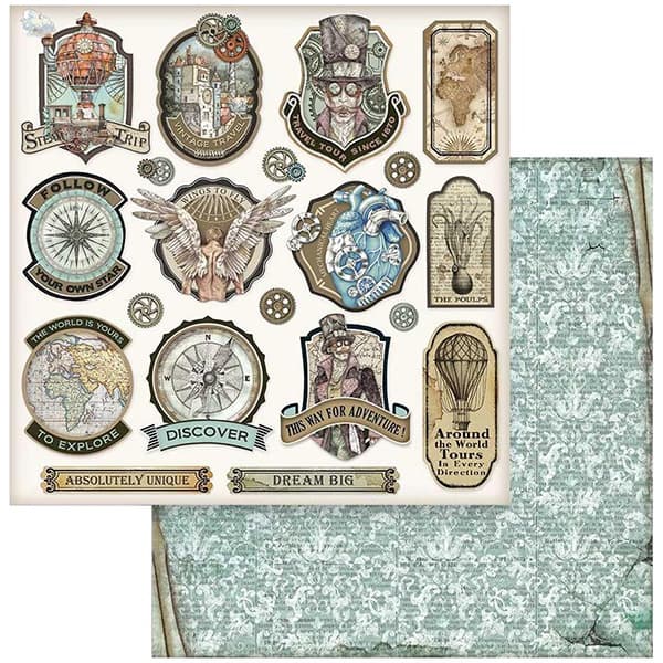 Paper Pad Stamperia - Sir Vagabond - 12x12 Tum