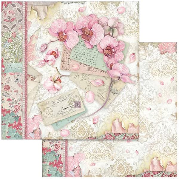 Paper Pad Stamperia - Orchids and Cats - 12x12 Tum
