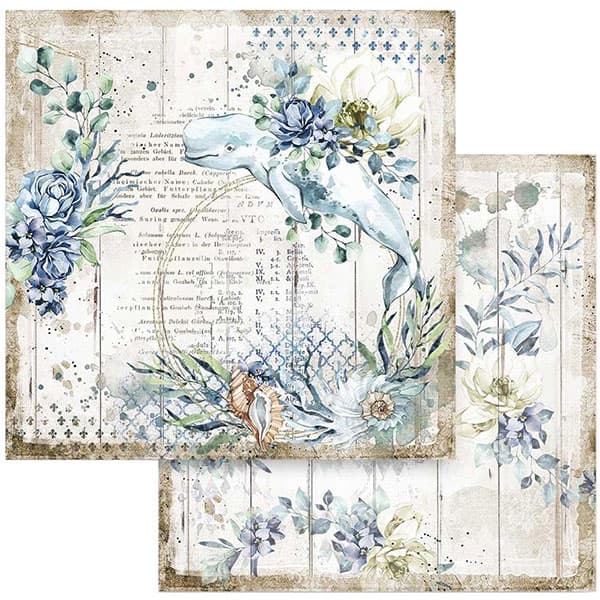 Paper Pad Stamperia - Sea Dream - 12x12 Tum