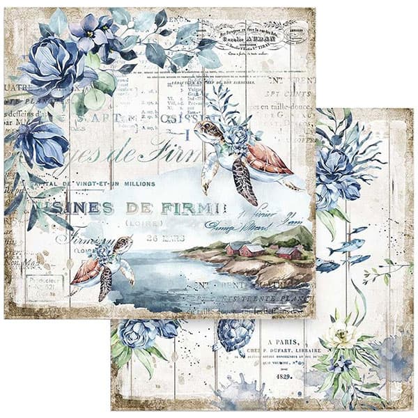 Paper Pad Stamperia - Sea Dream - 12x12 Tum