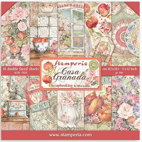 Paper Pad Stamperia - Casa Granada - 12x12 Tum
