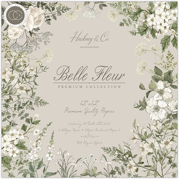 Paper Pad 12x12 - Craft Consortium - Belle Fleur