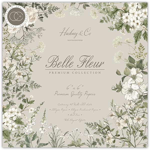 Paper Pad 6x6 - Craft Consortium - Belle Fleur