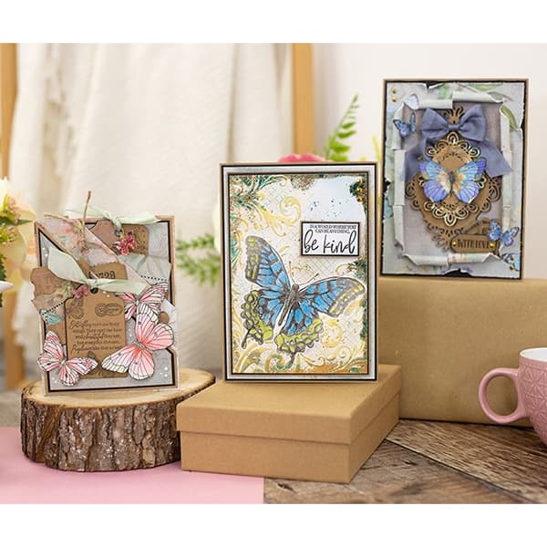 Paper Pad Pärlemo Crafter's Companion - Vintage Butterflies - A4