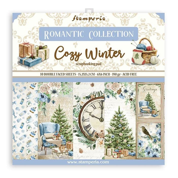 Paper Pad Stamperia - Cozy Winter - 6x6 Tum