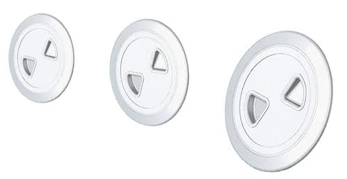 Toplinje inspektionslemme hvid, ø 133 mm